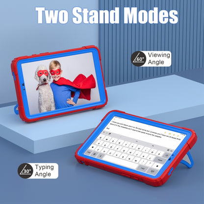 For Samsung Galaxy Tab A9 Spider Silicone Hybrid PC Shockproof Tablet Case(Red Blue) by bashfashion