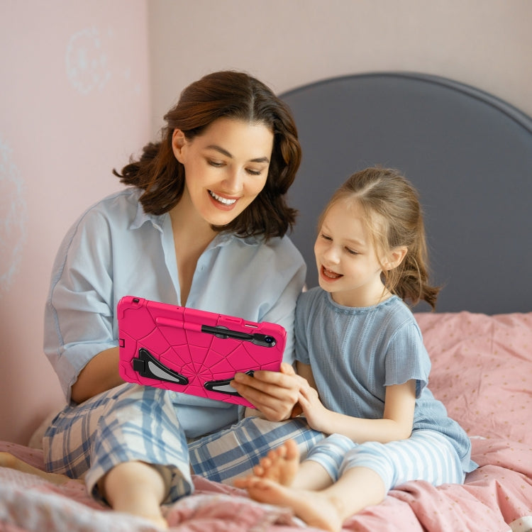 For Samsung Galaxy S9 FE / S8 / S7 Spider Silicone Hybrid PC Shockproof Tablet Case(Strawberry Black) by bashfashion