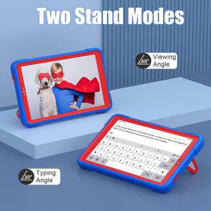 For Samsung Galaxy Tab A7 Lite T220 Spider Silicone Hybrid PC Shockproof Tablet Case(Blue Red) by bashfashion