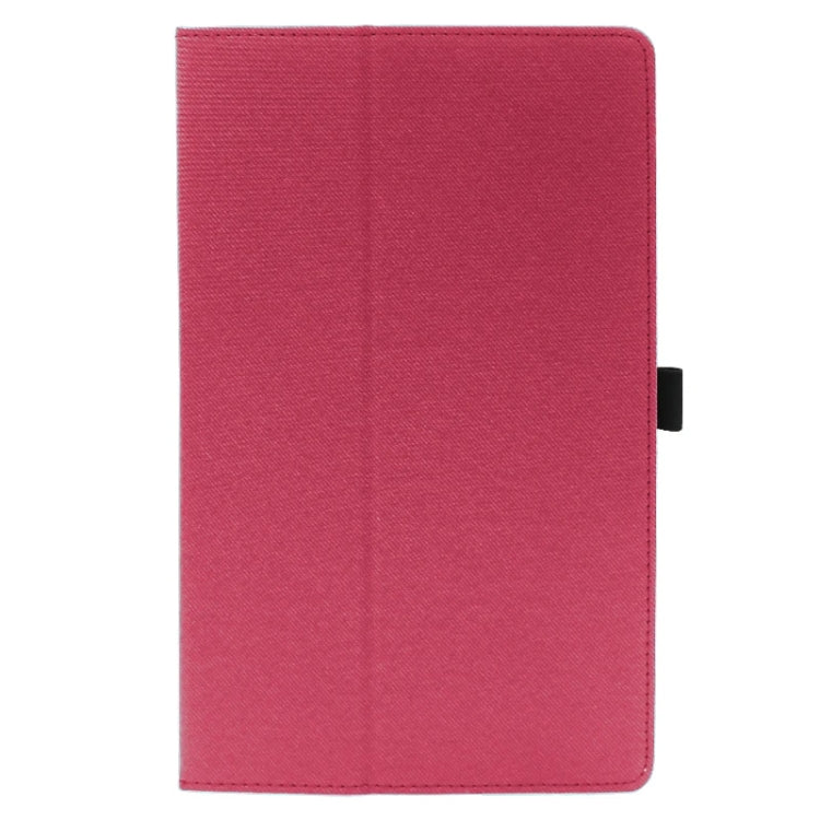 For TCL NxtPaper 11 2-Folding Magnetic Shockproof Leather Tablet Case(Red) by bashfashion