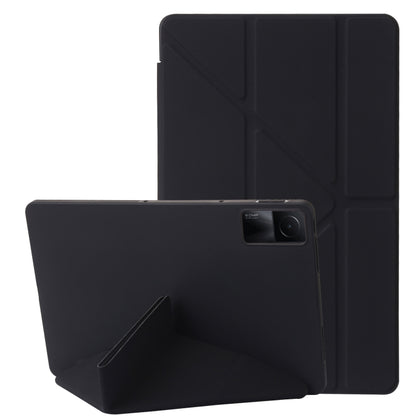 For Xiaomi Redmi Pad SE Deformation Silicone Leather Tablet Case(Black) by bashfashion
