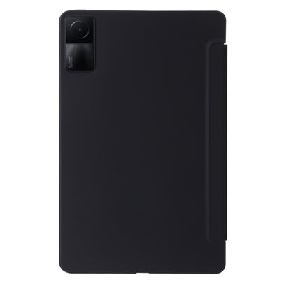 For Xiaomi Redmi Pad SE Deformation Silicone Leather Tablet Case(Black) by bashfashion
