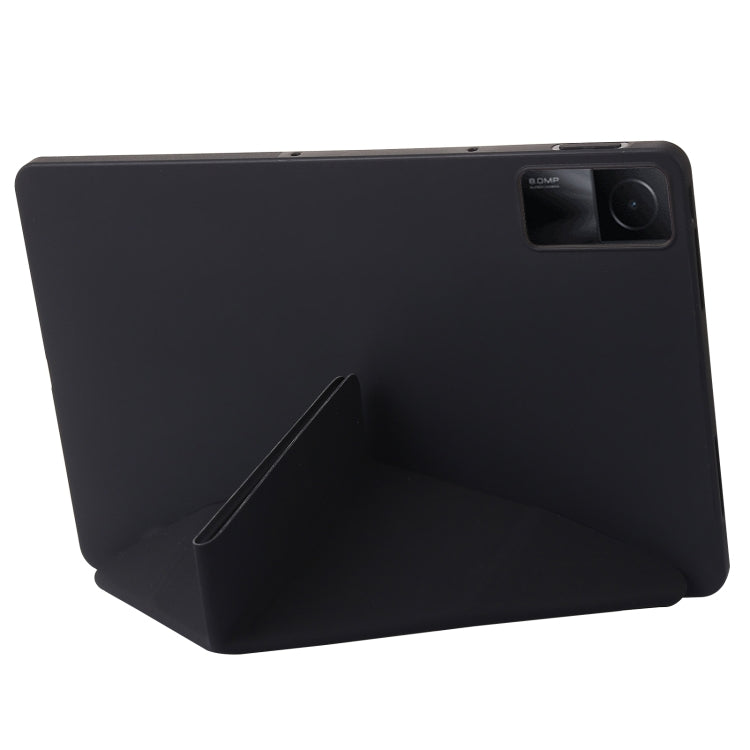 For Redmi Pad Pro 12.1 Deformation Silicone Leather Tablet Case(Black) by bashfashion