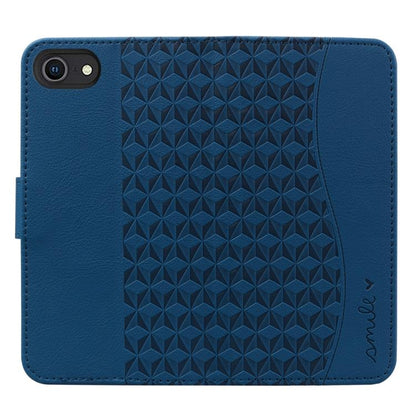 For iPhone 16e Business Diamond Buckle Leather Phone Case with Lanyard(Royal Blue) by bashfashion