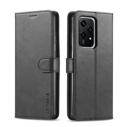 For Honor 200 Lite Global LC.IMEEKE Calf Texture Leather Phone Case(Black) by LC.IMEEKE