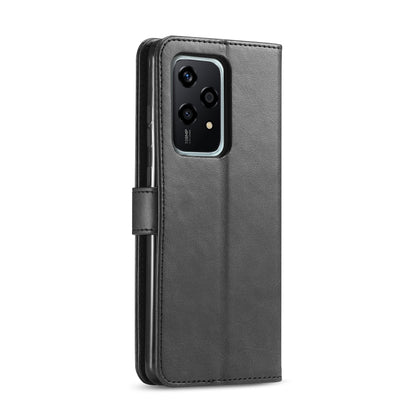 For Honor 200 Lite Global LC.IMEEKE Calf Texture Leather Phone Case(Black) by LC.IMEEKE
