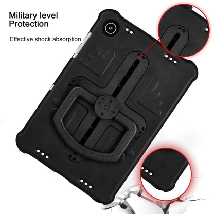 For Samsung Galaxy Tab A9+ / A11+ Shield 360 Rotation Handle EVA Shockproof PC Tablet Case(Black) by bashfashion