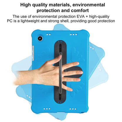 For Samsung Galaxy Tab A9+ / A11+ Shield 360 Rotation Handle EVA Shockproof PC Tablet Case(Blue Black) by bashfashion