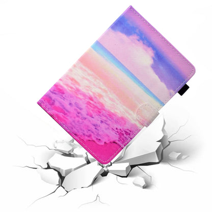 For 7 inch Universal Colored Drawing Stitching Leather Tablet Case(Pink Sea) by bashfashion