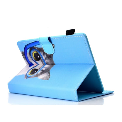 For 10 inch Universal Colored Drawing Stitching Leather Tablet Case(Diving Cat) by bashfashion