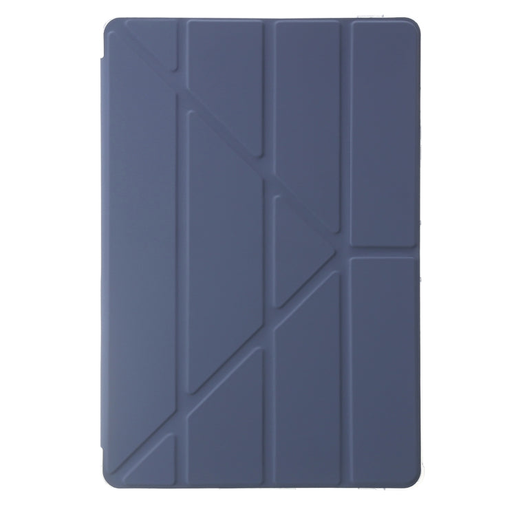 For Samsung Galaxy Tab S9 Clear Acrylic Deformation Leather Tablet Case(Lavender) by bashfashion