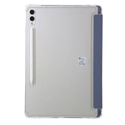 For Samsung Galaxy Tab S9 Clear Acrylic Deformation Leather Tablet Case(Lavender) by bashfashion