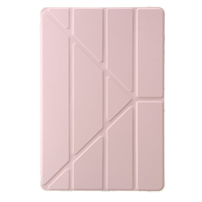 For Samsung Galaxy Tab S10+ / S9+ Clear Acrylic Deformation Leather Tablet Case(Pink) by bashfashion