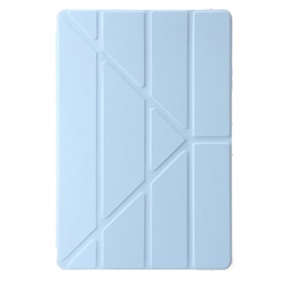 For Samsung Galaxy Tab S10+ / S9+ Clear Acrylic Deformation Leather Tablet Case(Ice Blue) by bashfashion
