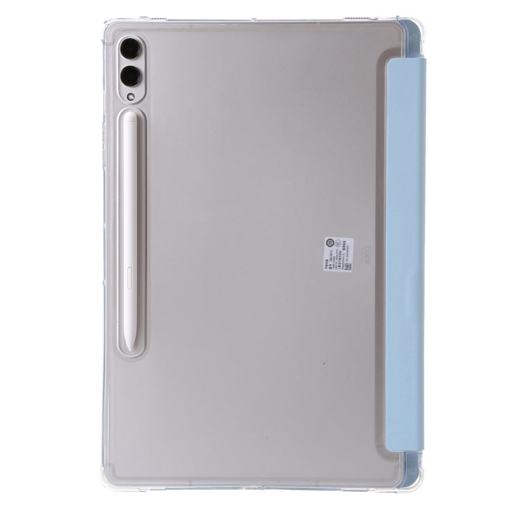 For Samsung Galaxy Tab S10+ / S9+ Clear Acrylic Deformation Leather Tablet Case(Ice Blue) by bashfashion