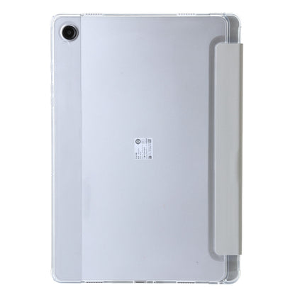For Samsung Galaxy Tab A9+ Clear Acrylic Deformation Leather Tablet Case(Grey) by bashfashion