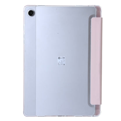 For Samsung Galaxy Tab A9+ Clear Acrylic Deformation Leather Tablet Case(Pink) by bashfashion