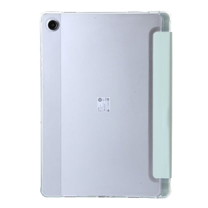 For Samsung Galaxy Tab A9+ Clear Acrylic Deformation Leather Tablet Case(Green) by bashfashion