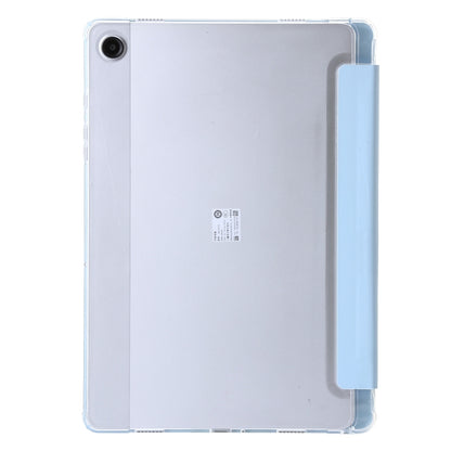 For Samsung Galaxy Tab A9+ Clear Acrylic Deformation Leather Tablet Case(Ice Blue) by bashfashion