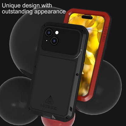 For iPhone 15 LOVE MEI Metal Shockproof Life Waterproof Dustproof Phone Case(Army Green) by LOVE MEI