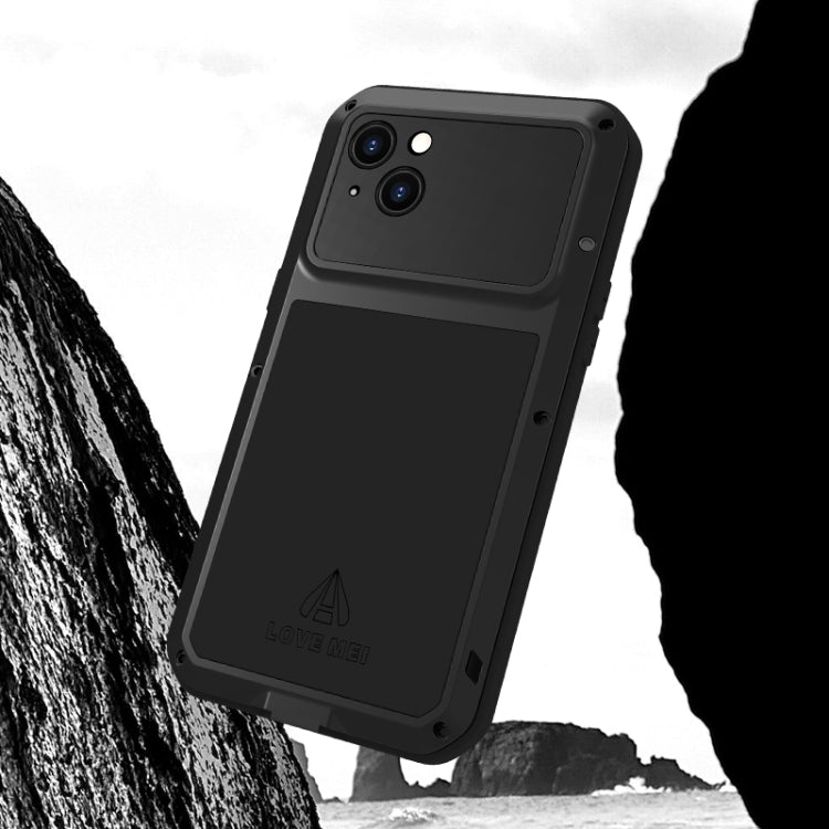 For iPhone 15 Plus LOVE MEI Metal Shockproof Life Waterproof Dustproof Phone Case(Red) by LOVE MEI