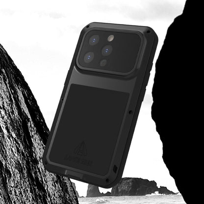 For iPhone 15 Pro LOVE MEI Metal Shockproof Life Waterproof Dustproof Phone Case(Silver) by LOVE MEI