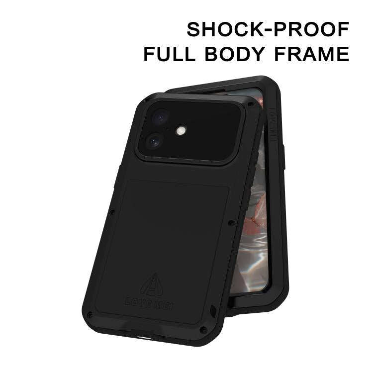 For iPhone 17 LOVE MEI Metal Shockproof Life Waterproof Dustproof Phone Case(Red) by LOVE MEI