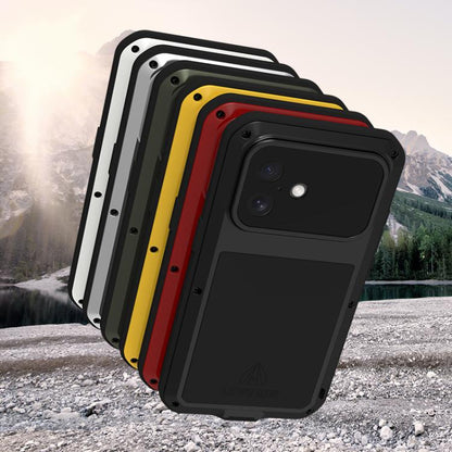 For iPhone 17 LOVE MEI Metal Shockproof Life Waterproof Dustproof Phone Case(White) by LOVE MEI