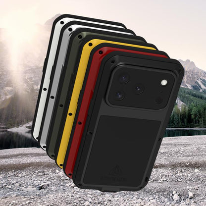 For iPhone 17 Pro LOVE MEI Metal Shockproof Life Waterproof Dustproof Phone Case(Silver) by LOVE MEI