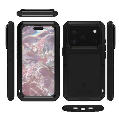 For iPhone 17 Pro LOVE MEI Metal Shockproof Life Waterproof Dustproof Phone Case(Yellow) by LOVE MEI