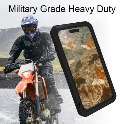 For iPhone 17 Pro Max LOVE MEI Metal Shockproof Life Waterproof Dustproof Phone Case(Red) by LOVE MEI