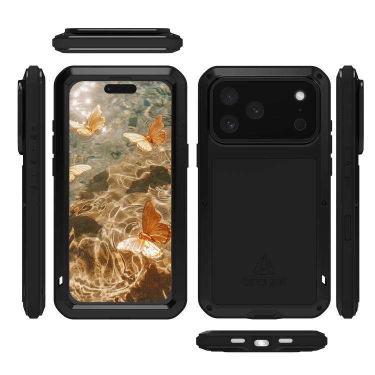For iPhone 17 Pro Max LOVE MEI Metal Shockproof Life Waterproof Dustproof Phone Case(Yellow) by LOVE MEI