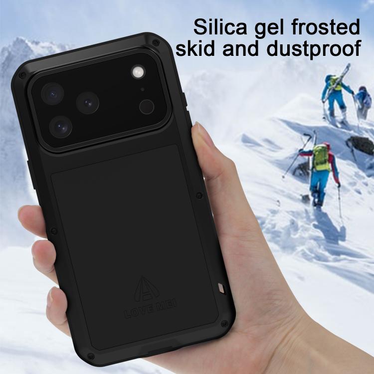For iPhone 17 Pro Max LOVE MEI Metal Shockproof Life Waterproof Dustproof Phone Case(Yellow) by LOVE MEI
