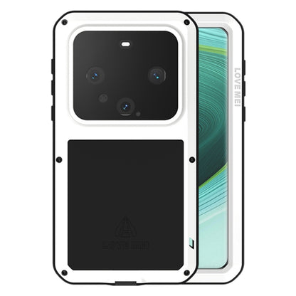 For Huawei Mate 60 Pro / 60 Pro+ LOVE MEI Metal Shockproof Life Waterproof Dustproof Phone Case(White) by LOVE MEI