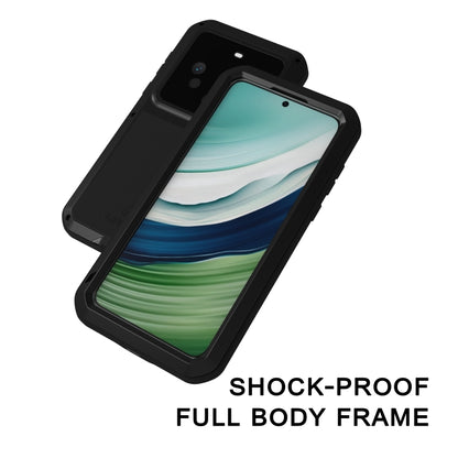 For Huawei Mate 60 LOVE MEI Metal Shockproof Life Waterproof Dustproof Phone Case(White) by LOVE MEI