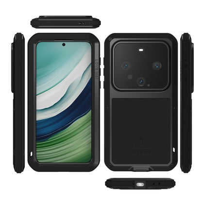 For Huawei Mate 60 LOVE MEI Metal Shockproof Life Waterproof Dustproof Phone Case(Army Green) by LOVE MEI