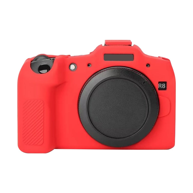 For Canon EOS R8 Soft Silicone Protective Case(Red) by bashfashion