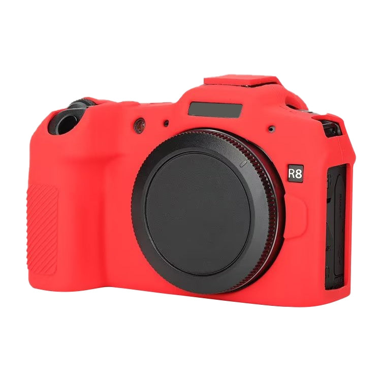 For Canon EOS R8 Soft Silicone Protective Case(Red) by bashfashion