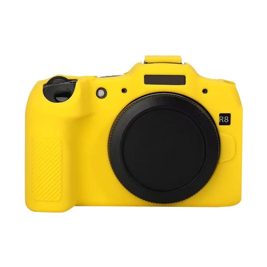 For Canon EOS R8 Soft Silicone Protective Case(Yellow) by bashfashion
