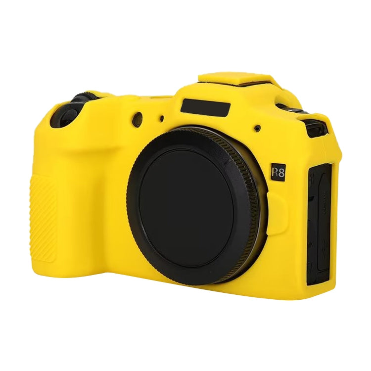 For Canon EOS R8 Soft Silicone Protective Case(Yellow) by bashfashion
