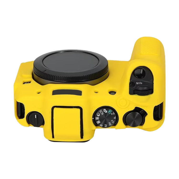 For Canon EOS R8 Soft Silicone Protective Case(Yellow) by bashfashion