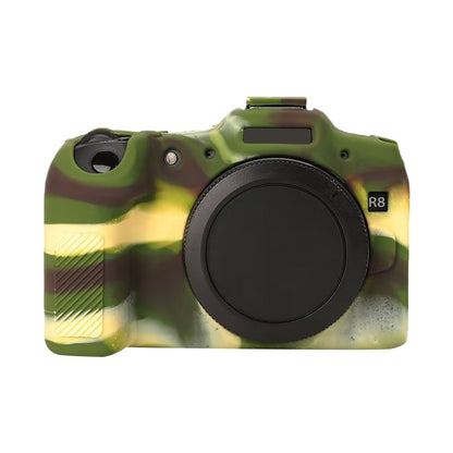 For Canon EOS R8 Soft Silicone Protective Case(Camouflage) by bashfashion
