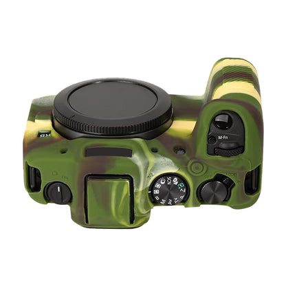 For Canon EOS R8 Soft Silicone Protective Case(Camouflage) by bashfashion