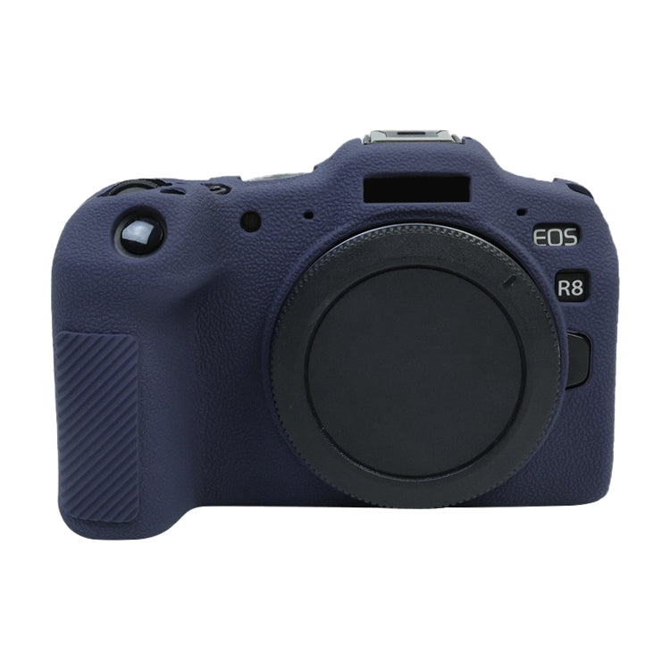 For Canon EOS R8 Soft Silicone Protective Case(Dark Blue) by bashfashion