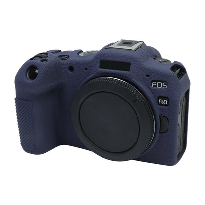 For Canon EOS R8 Soft Silicone Protective Case(Dark Blue) by bashfashion