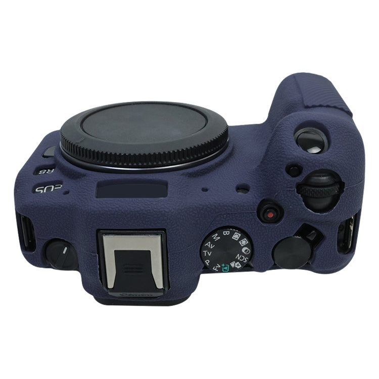 For Canon EOS R8 Soft Silicone Protective Case(Dark Blue) by bashfashion