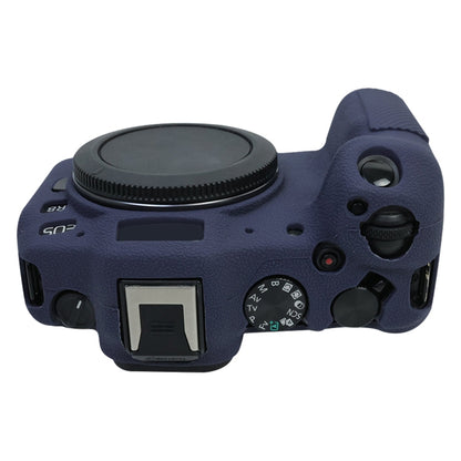 For Canon EOS R8 Soft Silicone Protective Case(Dark Blue) by bashfashion