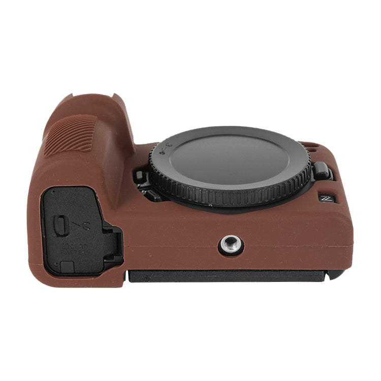 For Nikon Z 30 Soft Silicone Protective Case with Lens Cover(Coffee) by bashfashion
