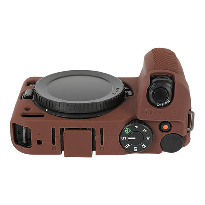 For Nikon Z 30 Soft Silicone Protective Case with Lens Cover(Coffee) by bashfashion