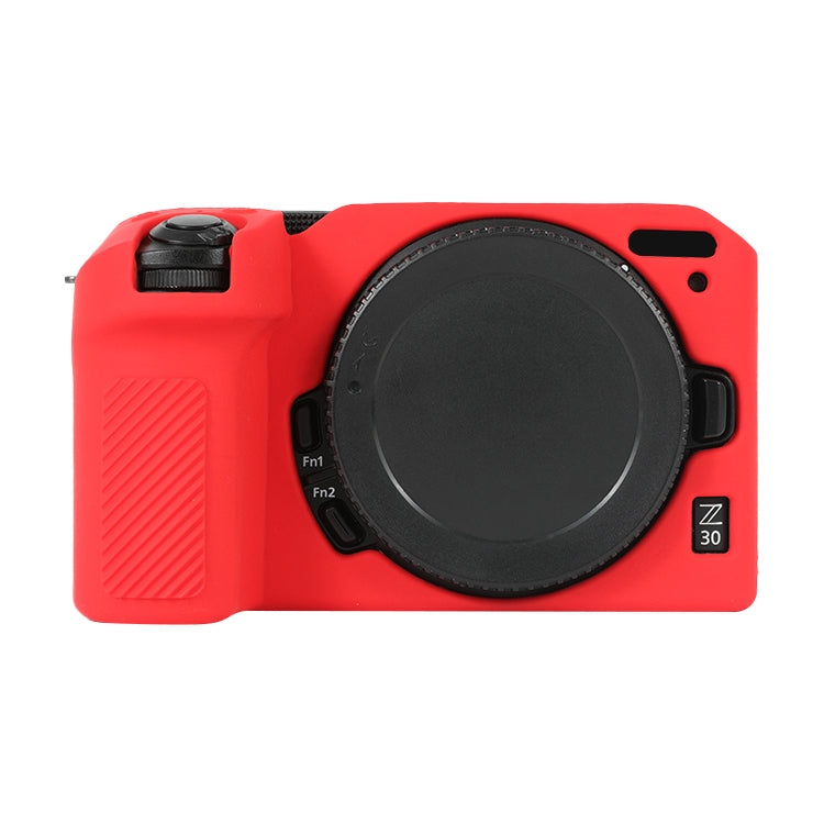 For Nikon Z 30 Soft Silicone Protective Case with Lens Cover(Red) by bashfashion